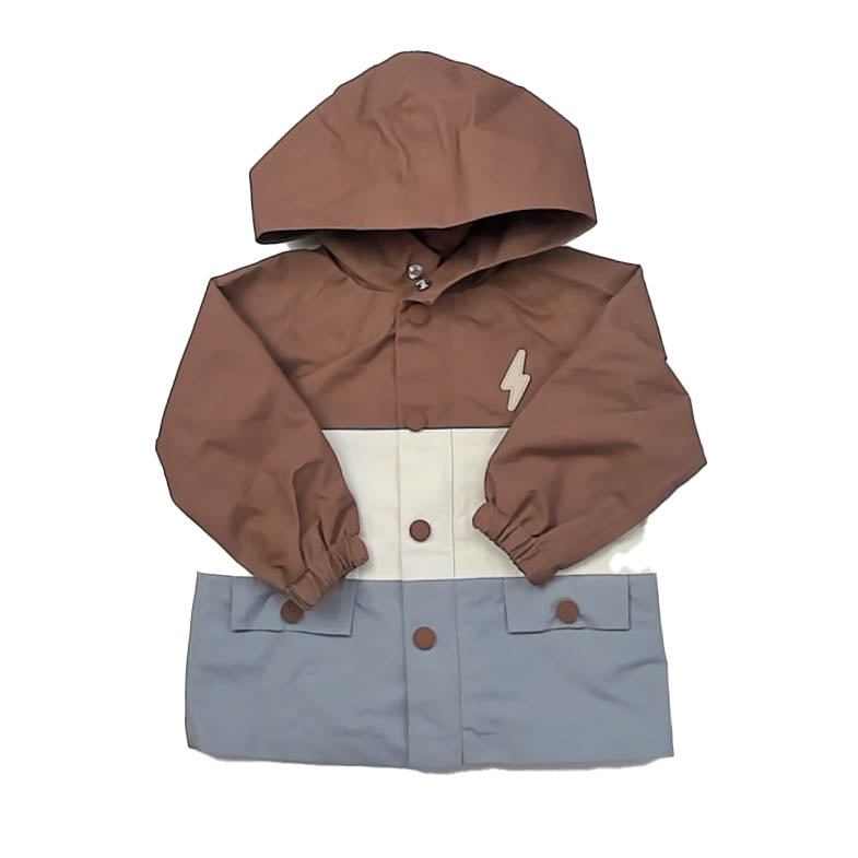 Rylee + Cru Boys Brown | Ivory | Blue Jacket Size: 12-18 Months Brown | Ivory | Blue