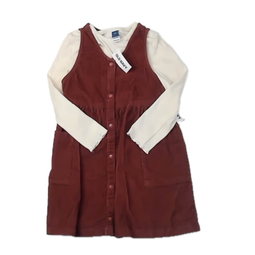 Old Navy Girls Brown | Ivory Jumper Size: 3T Brown | Ivory