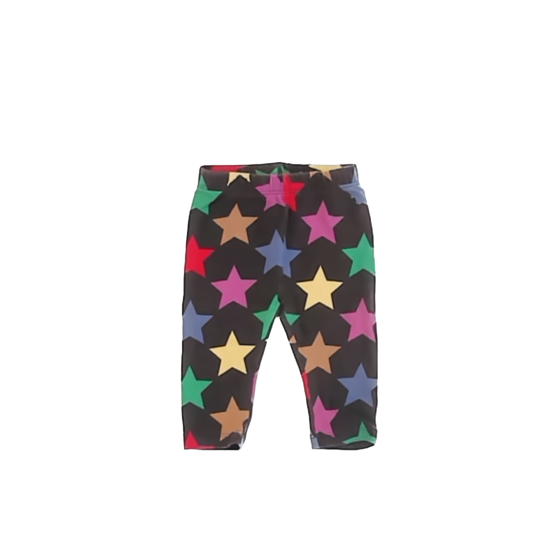 Gap Unisex Brown | Multi Stars Leggings Size: 0-3 Months Brown | Multi Stars