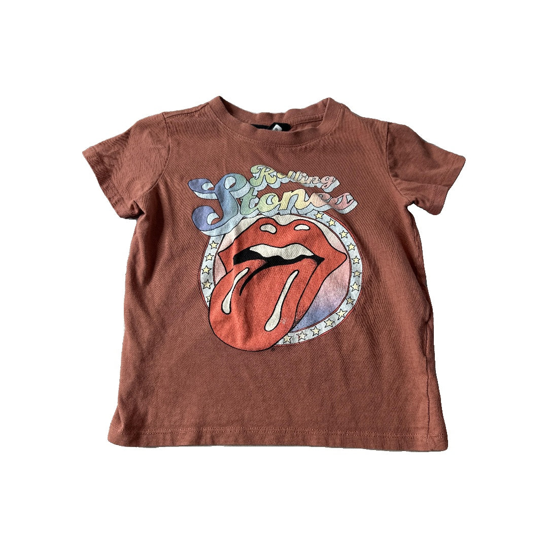 The Rolling Stones Unisex Brown | Music T-Shirt Size: 3T Brown | Music