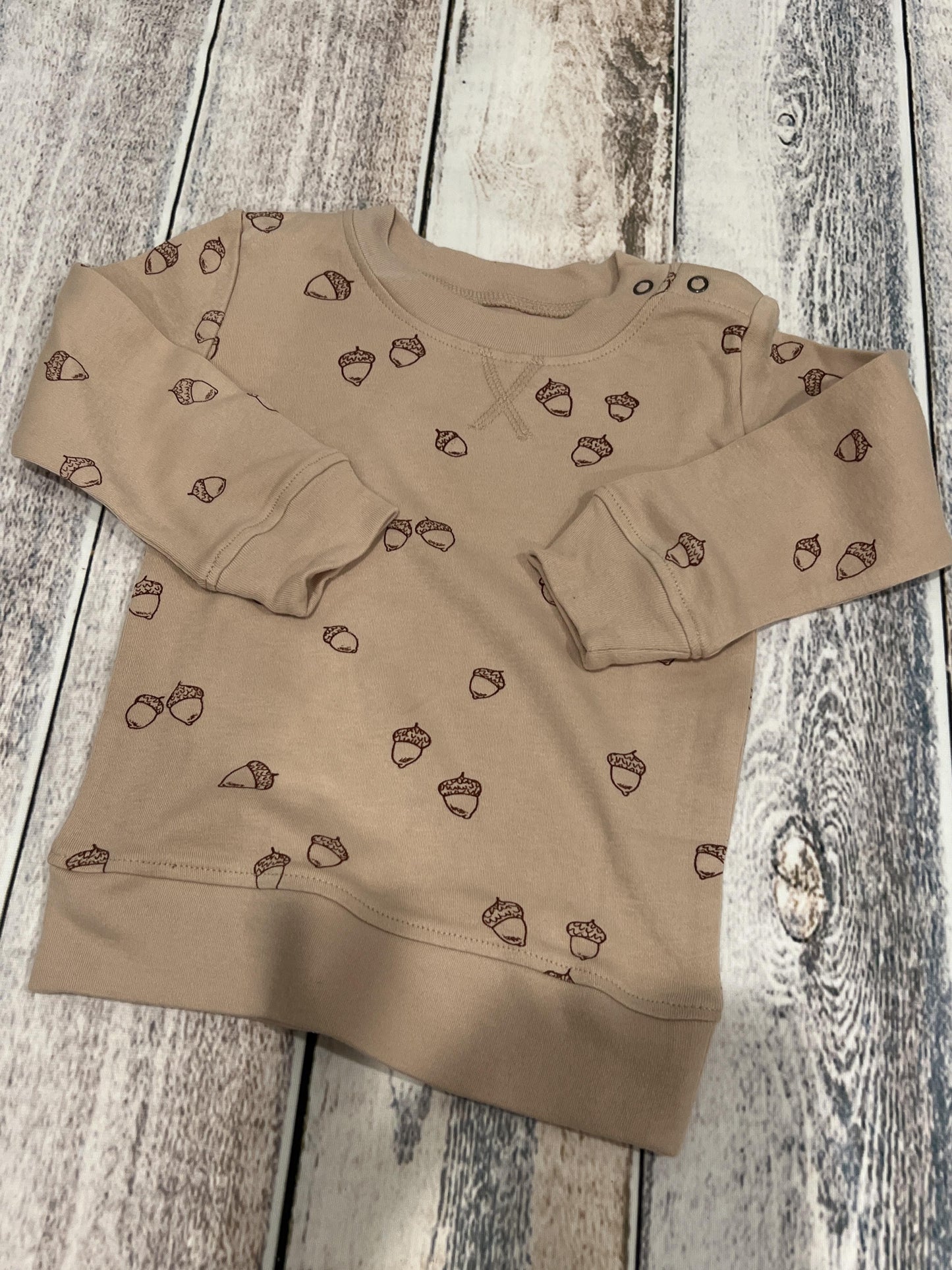 Loved Baby Unisex Brown | Pattern Sweatshirt Size: 12-18 months Brown | Pattern