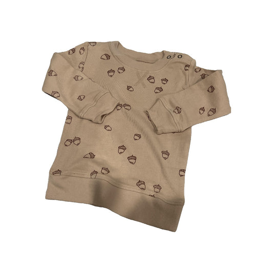 Loved Baby Unisex Brown | Pattern Sweatshirt Size: 12-18 months Brown | Pattern