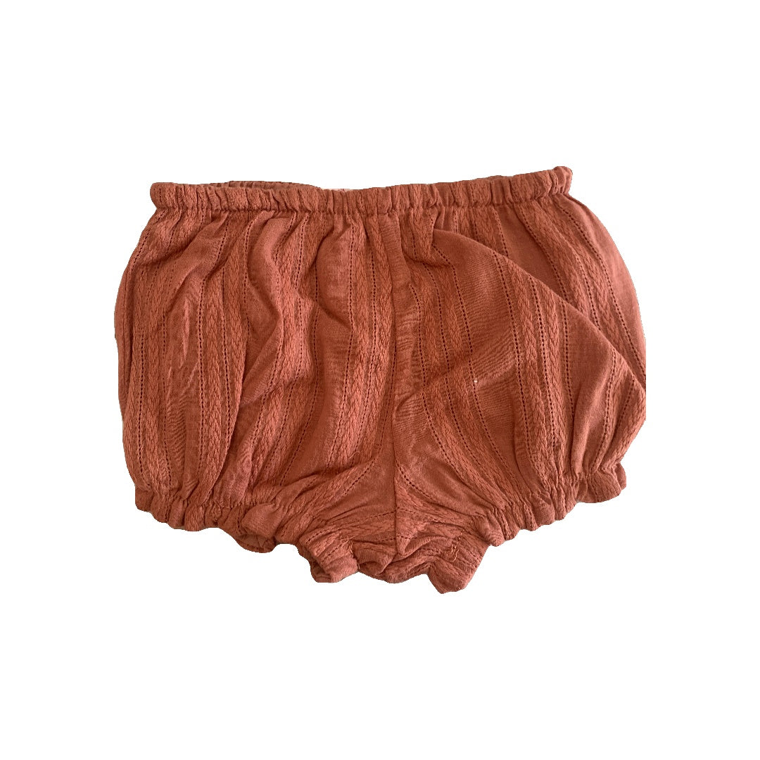 Shabby Chic Girls Brown | pink Shirt Size: 6-9 months Brown | pink