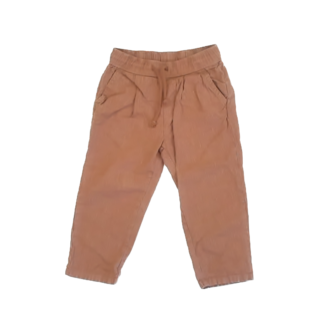 Rylee + Cru Unisex Brown Pinstripe Pants Size: 2-3T Brown Pinstripe