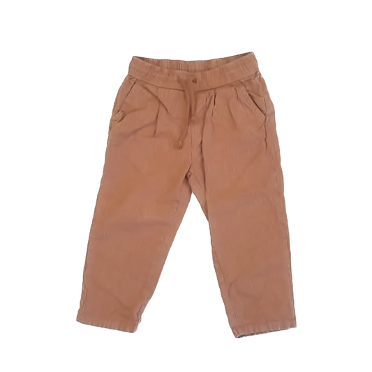 Rylee + Cru Unisex Brown Pinstripe Pants Size: 2-3T Brown Pinstripe