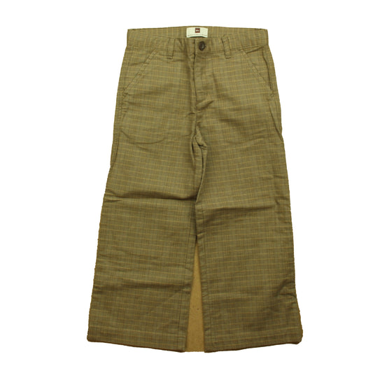 Tea Collection Boys Brown Plaid Pants Size: 5T Brown Plaid