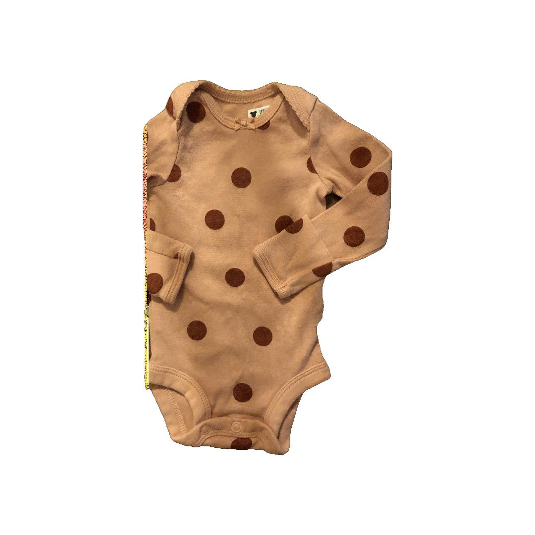 Carters Girls Brown | polka dot Onesie Size: Newborn Brown | polka dot