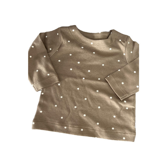 Colored Organics Unisex Brown | polka dot Long Sleeve Outfit Size: 6-12 months Brown | polka dot
