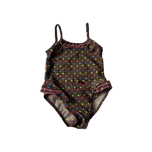Circo Girls Brown | Rainbow | Dots Swimwear Size: 2T Brown | Rainbow | Dots