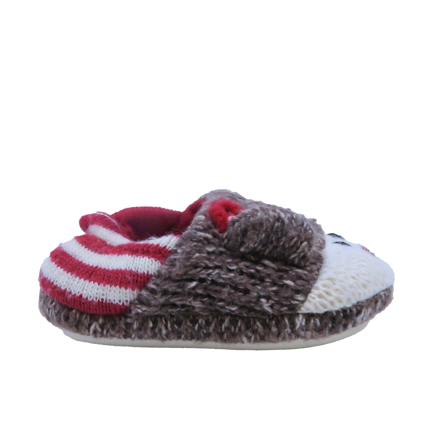 Unknown Brand Unisex Brown | Red Bear Slippers Size: 12 - 18 Months Brown | Red Bear