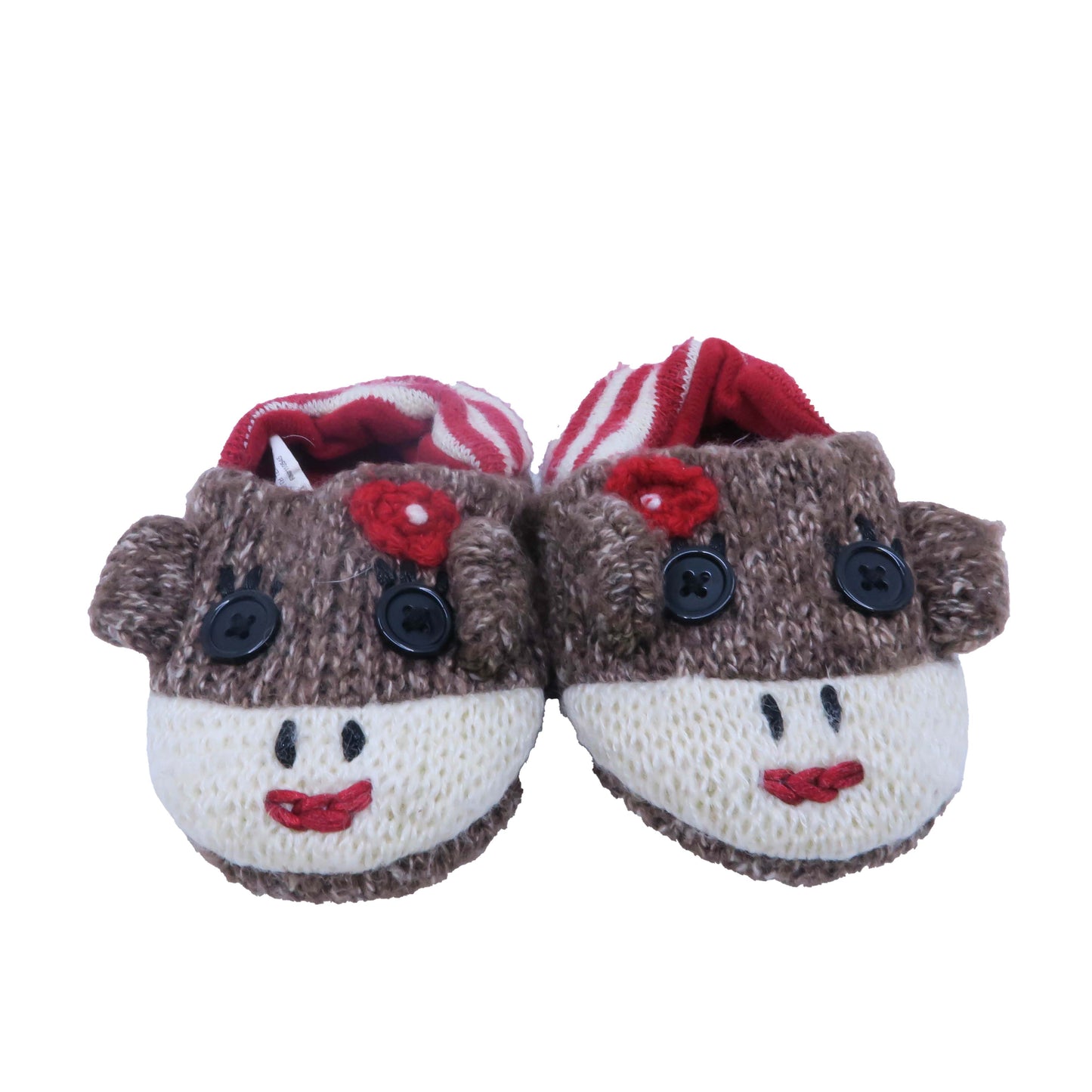Unknown Brand Unisex Brown | Red Bear Slippers Size: 12 - 18 Months Brown | Red Bear