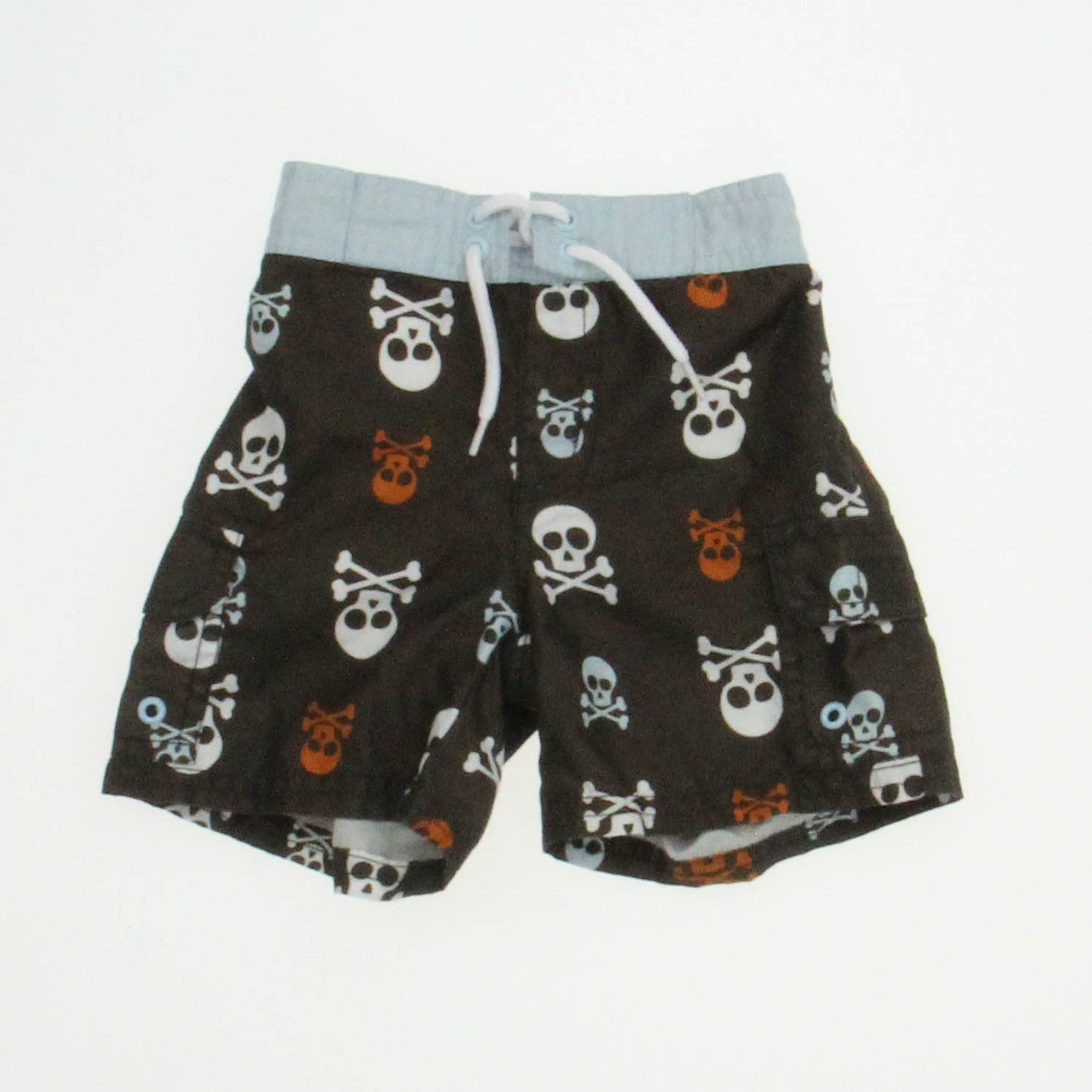 Gymboree Boys Brown Skulls Trunks Size: 6-12 Months Brown Skulls