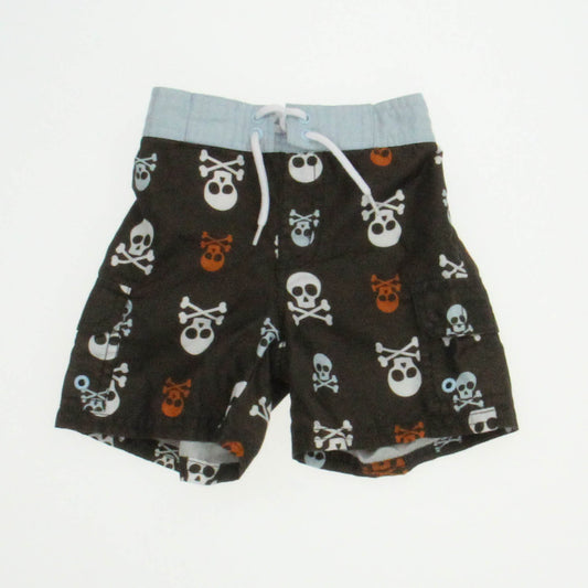 Gymboree Boys Brown Skulls Trunks Size: 6-12 Months Brown Skulls