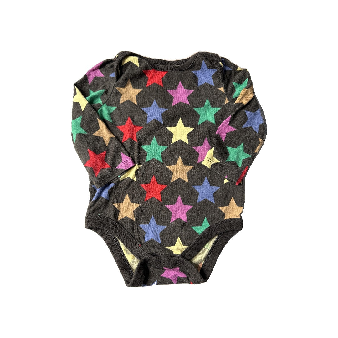 Gap Unisex Brown | Stars | Rainbow Onesie Size: 6-12 months Brown | Stars | Rainbow