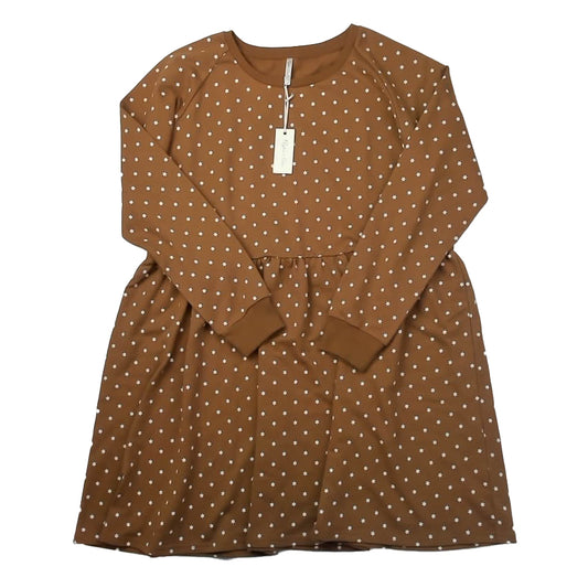 Rylee + Cru Girls Brown Stars Dress Size: Adult Small Brown Stars