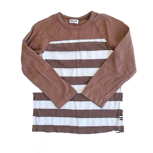 Splendid Boys Brown Stripe Long Sleeve Shirt Size: 3T Brown Stripe