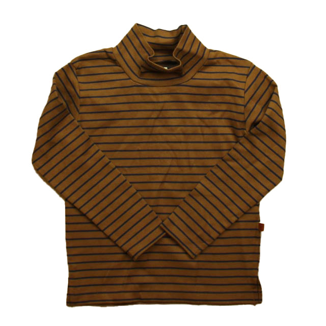 Kid Wild Unisex Brown Stripe Turtleneck Size: 6-7 Years