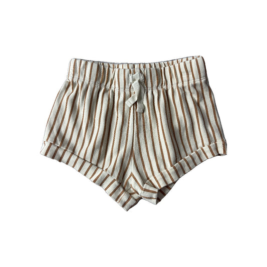 Colored Organics Unisex brown striped Shorts Size: 2T brown striped