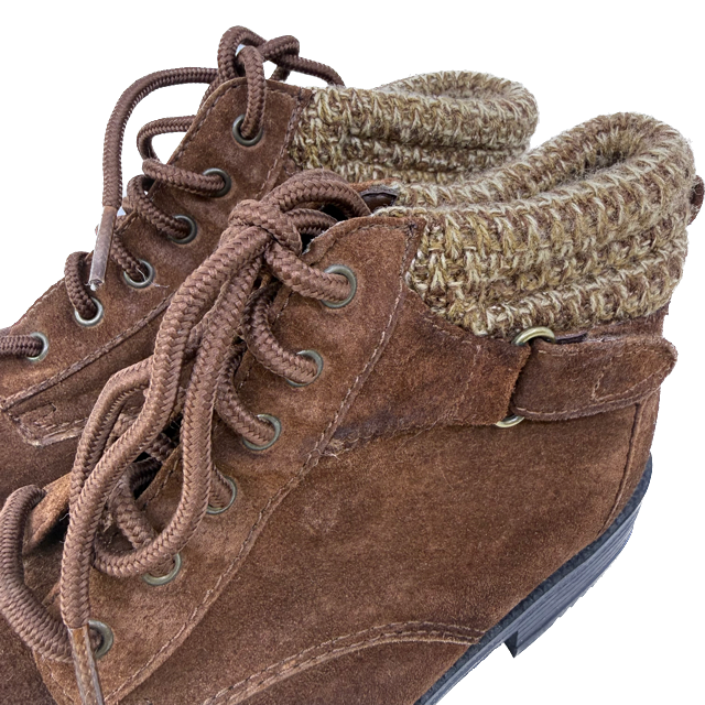 Rugged Outback Girls Brown Suede Boots Size: 7.5 Women's Brown Suede