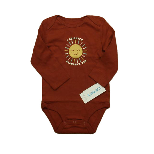 Carter's Girls Brown Sun Onesie Size: 12 Months