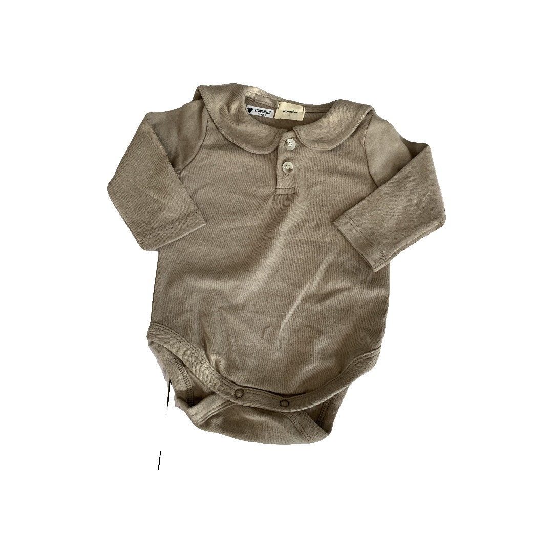 Monbebe Girls Brown | Tan Onesie Size: 3-6 months Brown | Tan