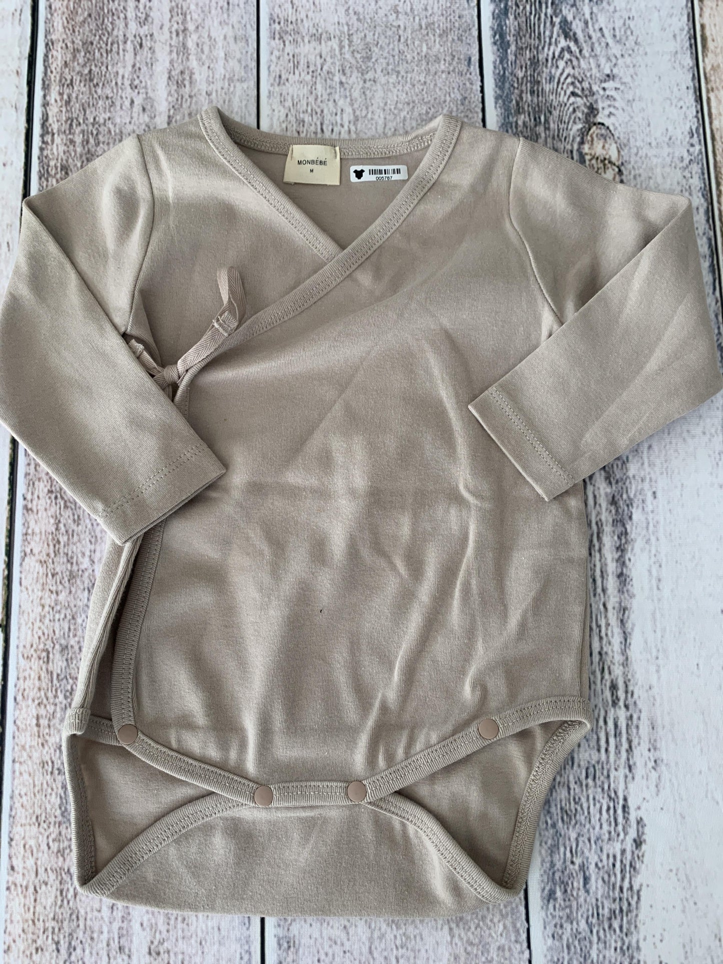 Monbebe Boys Brown | Tan Onesie Size: 6-12 months Brown | Tan