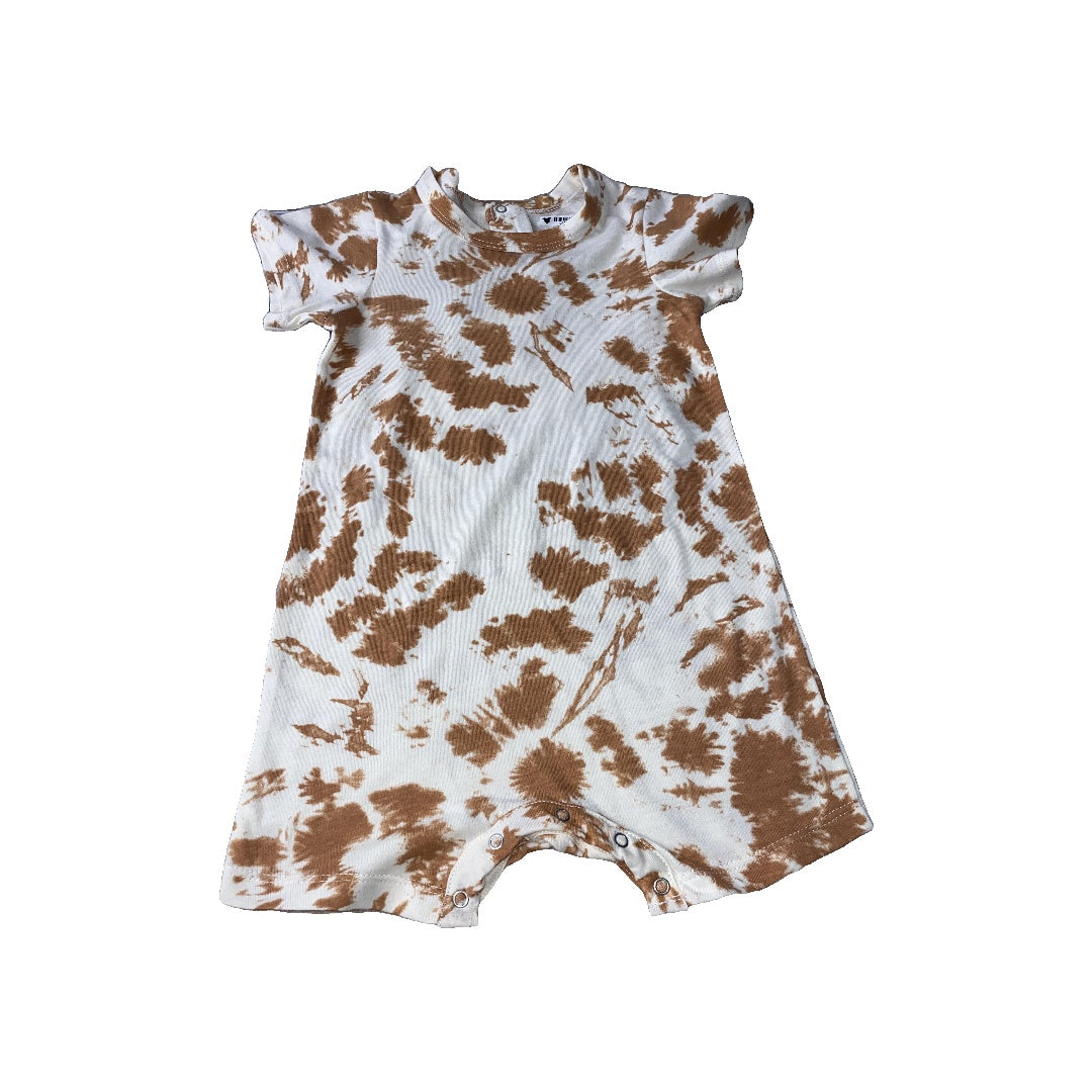 Grayson mini Unisex Brown | Tie Dye Romper Size: 18 months Brown | Tie Dye