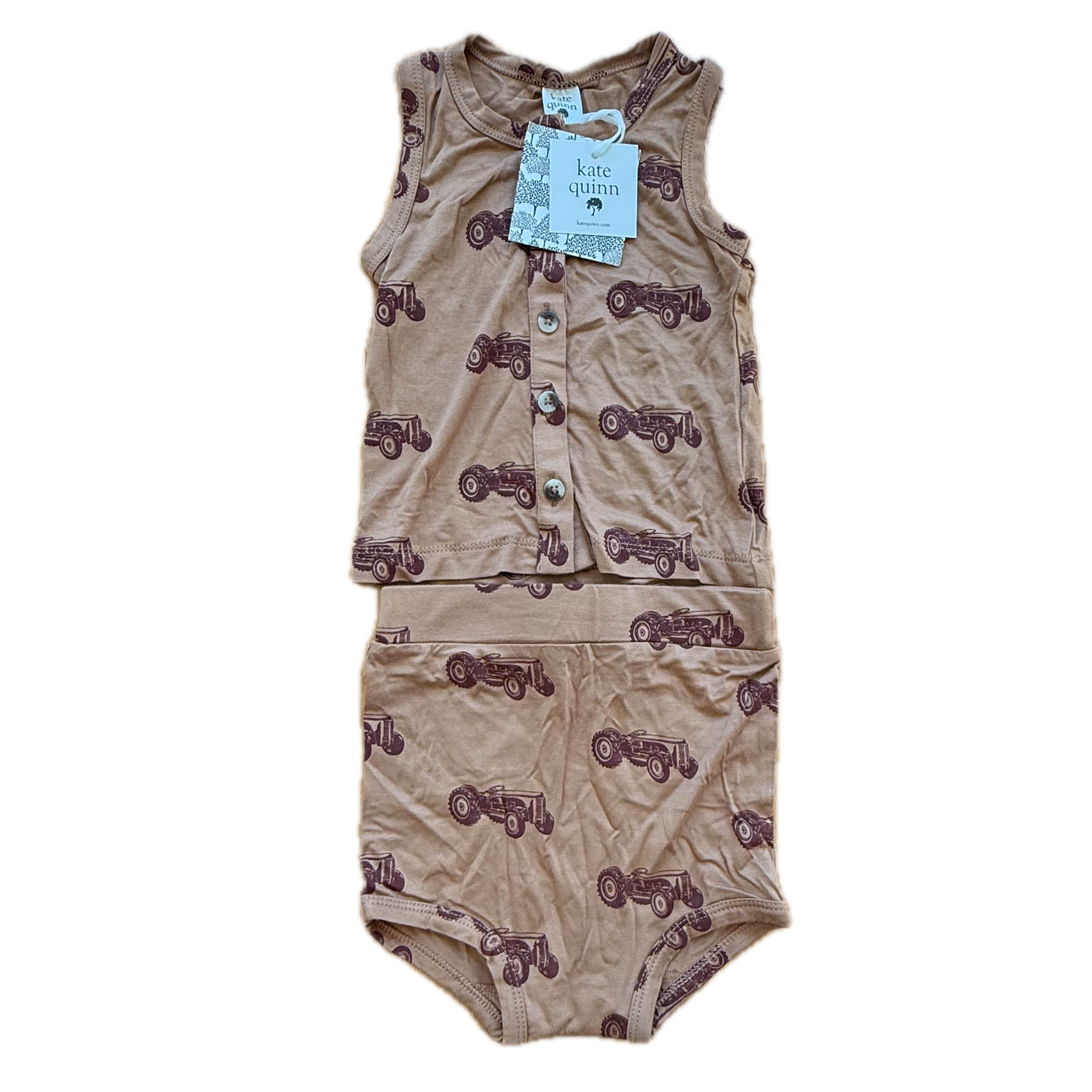Kate Quinn Boys Brown Tractors Apparel Sets Size: 18-24 Months Brown Tractors