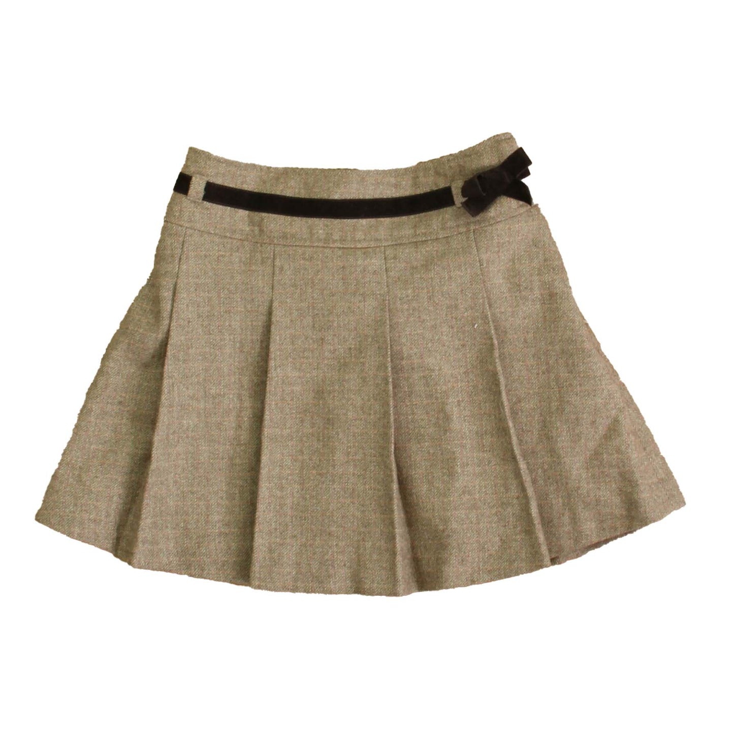 Jacadi Girls Brown Tweed Skirt Size: 8 Years