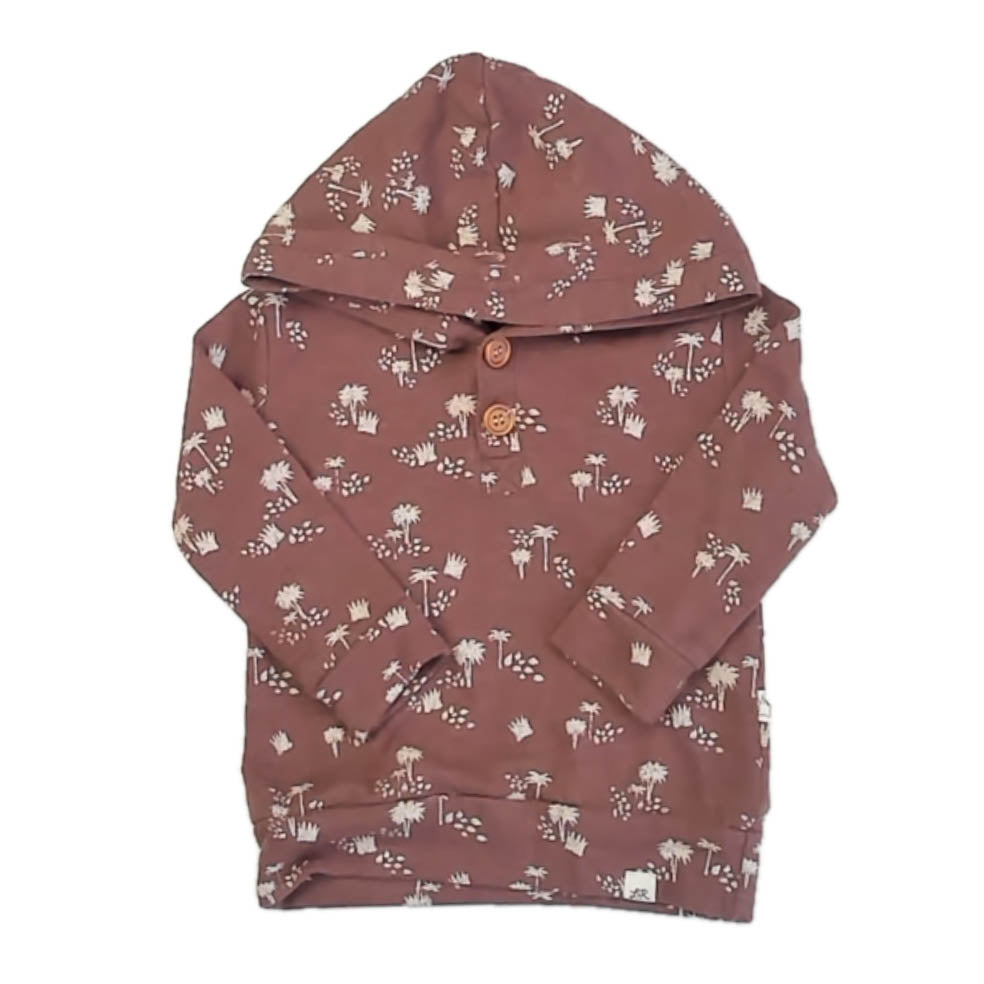 Lulu + Roo Girls Brown Where The Wild Things Are Hoodie Size: 2T Brown Where The Wild Things Are