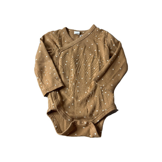 Colored Organics Unisex Brown | White | Dots Onesie Size: 12-18 months Brown | White | Dots