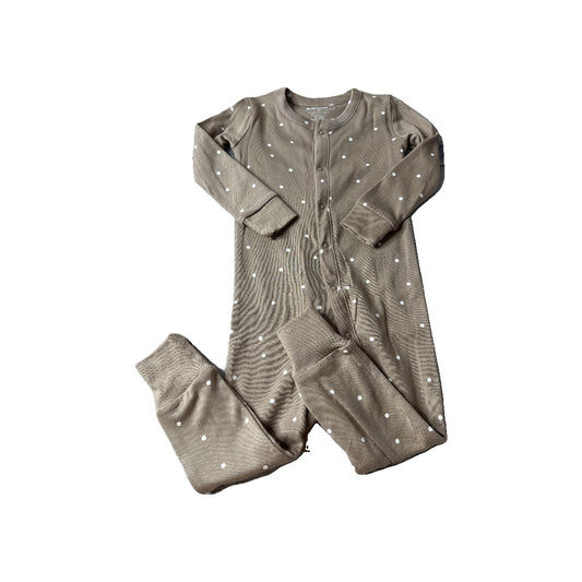Colored Organics Unisex Brown | White | Dots Long Sleeve Outfit Size: 12-18 months Brown | White | Dots