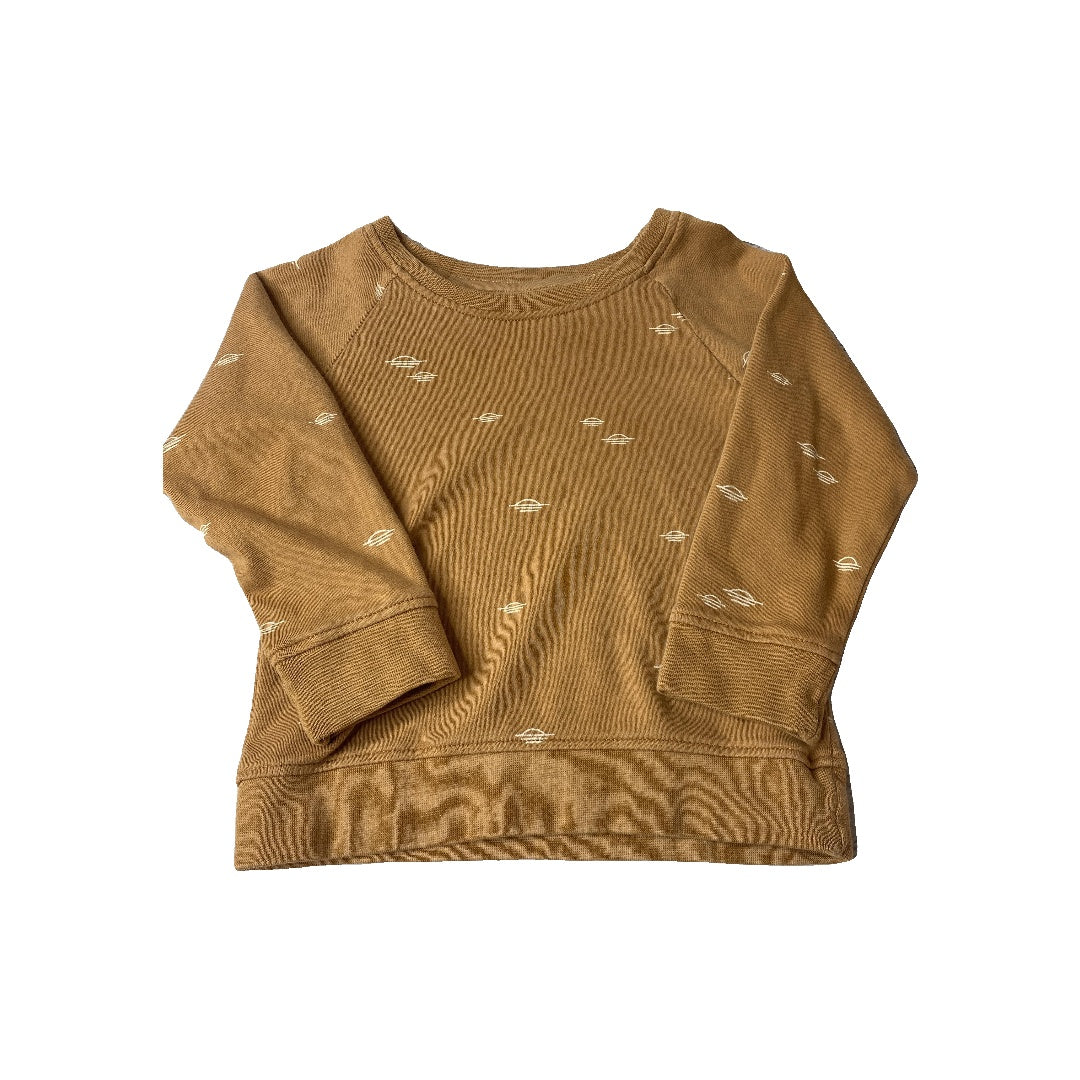 Colored Organics Boys Brown | White | Pattern Sweater Size: 18-24 months Brown | White | Pattern