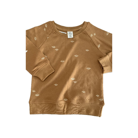 Colored Organics Boys Brown | White | Pattern Sweater Size: 12-18 months Brown | White | Pattern