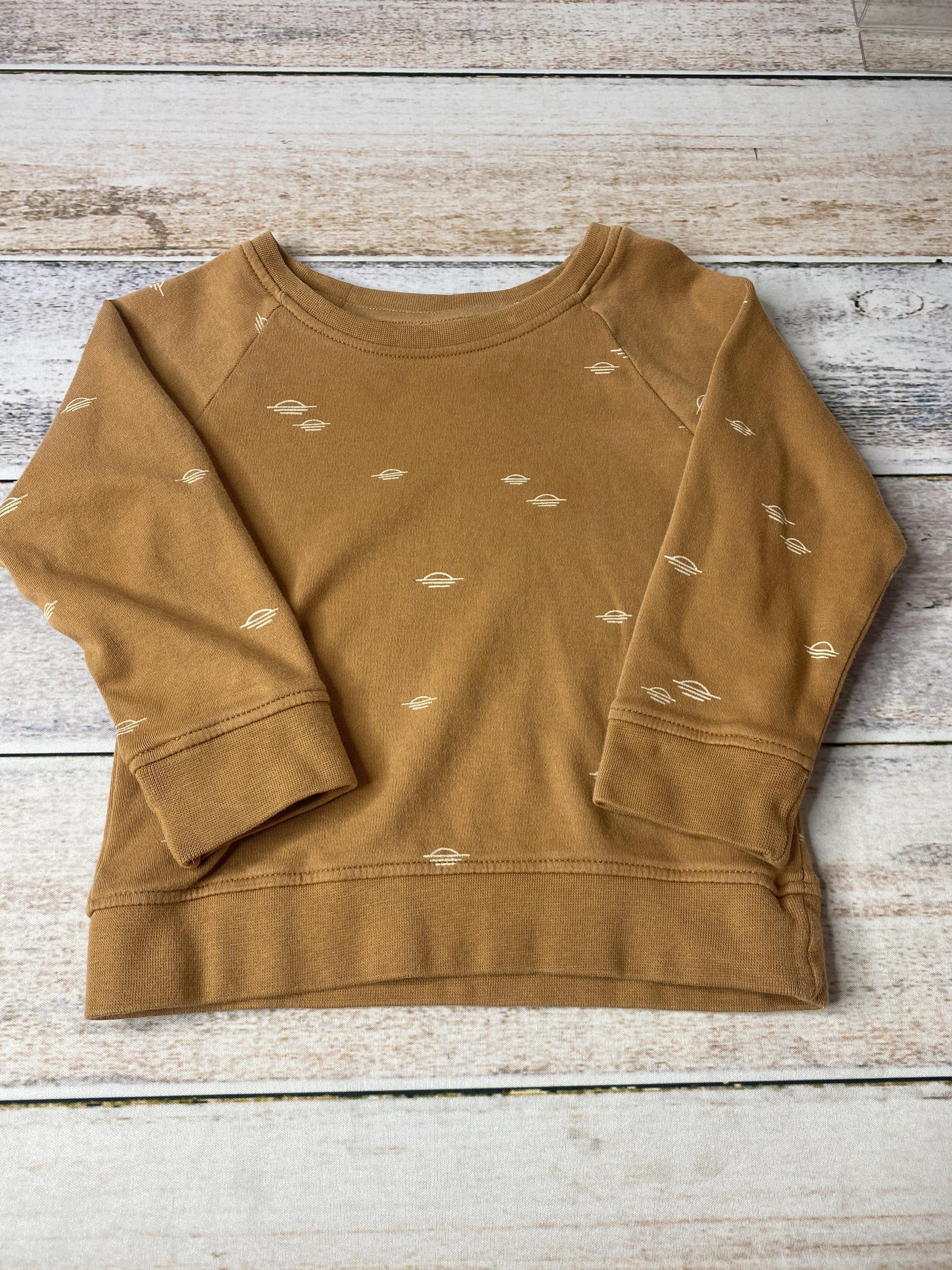 Colored Organics Boys Brown | White | Pattern Sweater Size: 18-24 months Brown | White | Pattern