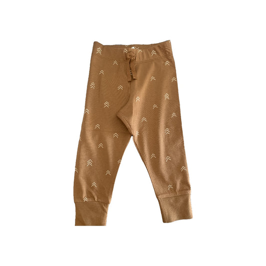Colored Organics Boys Brown | White | Pattern Pants Size: 12-18 months Brown | White | Pattern