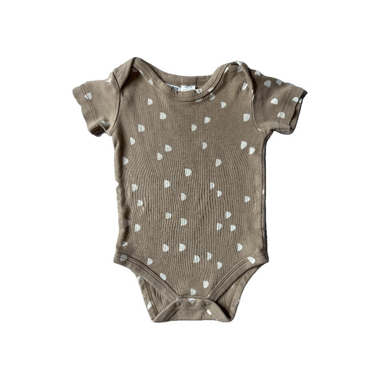 Colored Organics Unisex Brown | White Onesie Size: 6-12 months Brown | White