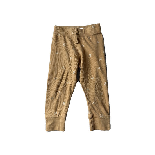 Colored Organics Unisex Brown | White Pants Size: 18-24 months Brown | White