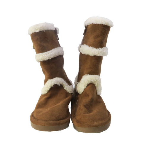 Michael Kors Girls Brown | White Boots Size: 7 Toddler Brown | White
