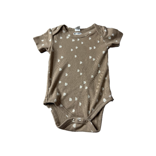 Colored Organics Unisex Brown | White Onesie Size: 12-18 months Brown | White