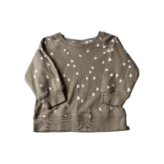 Colored Organics Unisex Brown | White Long Sleeve Shirt Size: 2T Brown | White