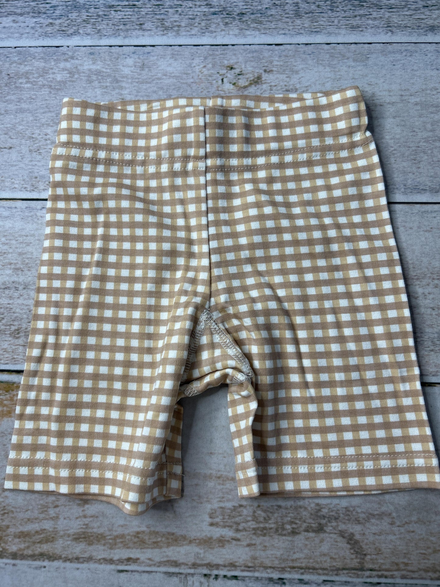 Goumi Unisex Brown | White Shorts Size: 2T Brown | White