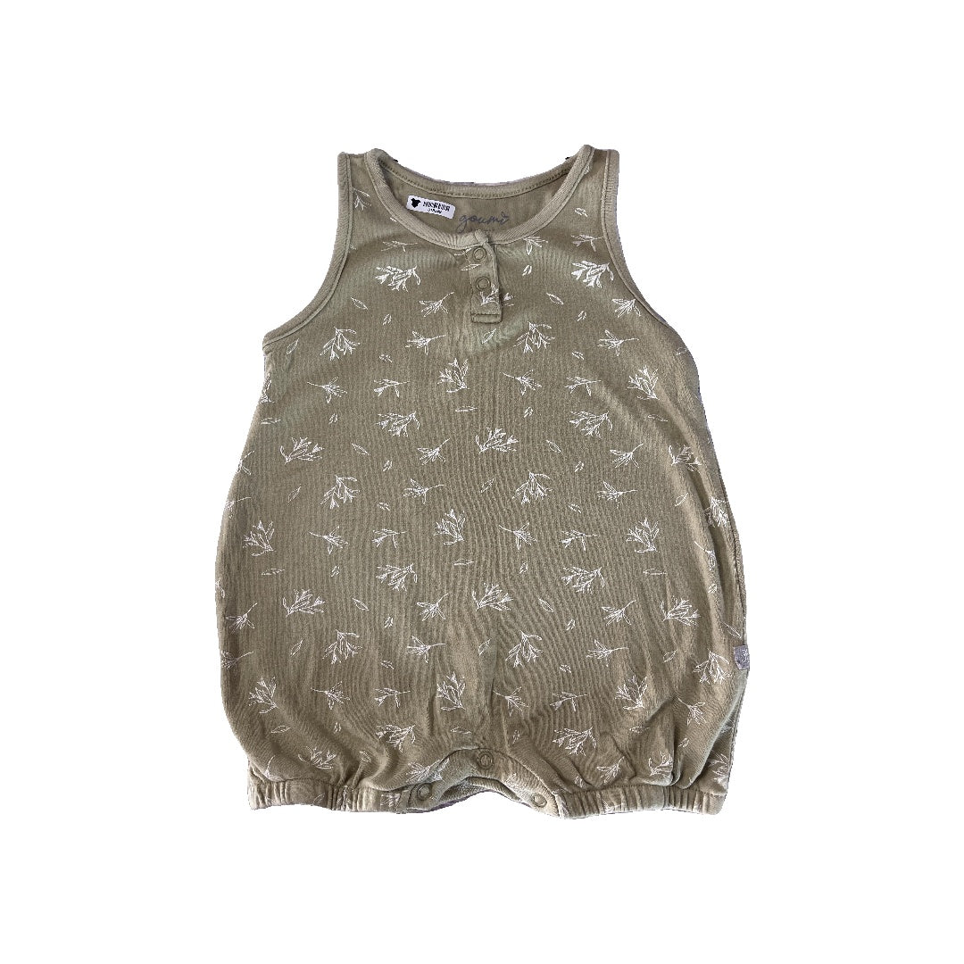 Goumi Unisex Brown | White Romper Size: 12-18 months Brown | White
