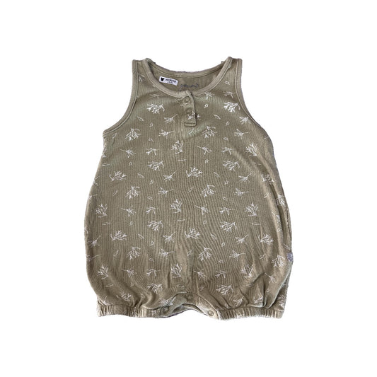 Goumi Unisex Brown | White Romper Size: 12-18 months Brown | White
