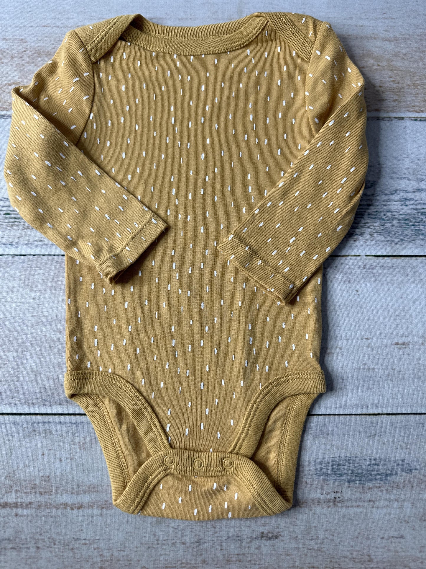 Cloud Island Unisex Brown | White Onesie Size: 6-9 months Brown | White