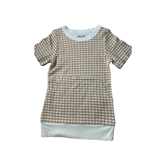 Goumi Unisex Brown | White Shirt Size: 2T Brown | White