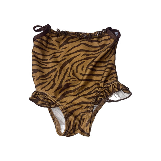 KoalaKids Girls Brown | Zebra Swimwear Size: 3-6 months Brown | Zebra