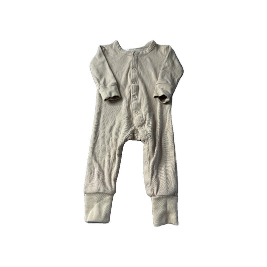 Colored Organics Unisex Brown Long Sleeve Outfit Size: 3-6 months Brown