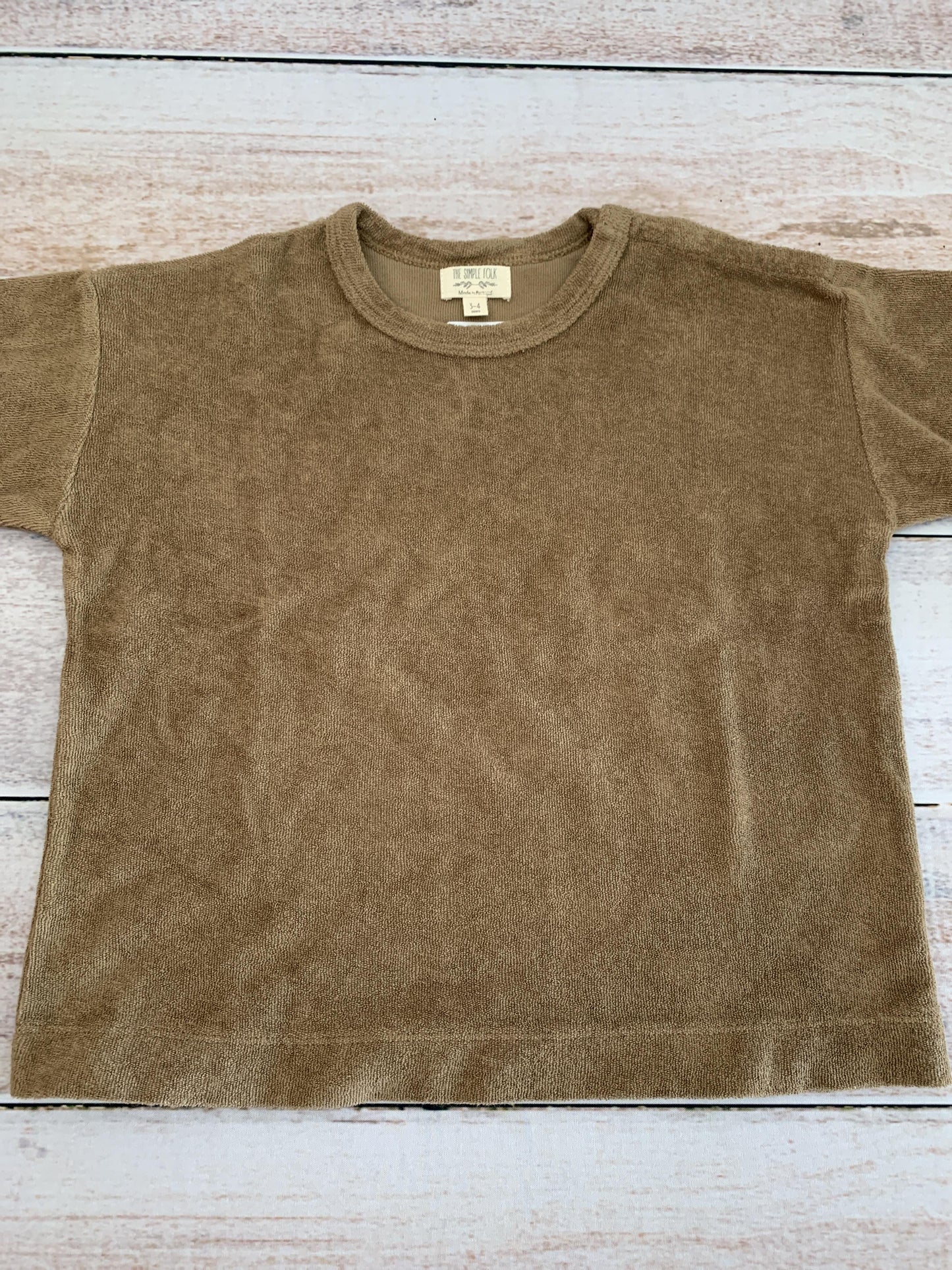 The Simple Folk Boys Brown Shirt Size: 3T Brown