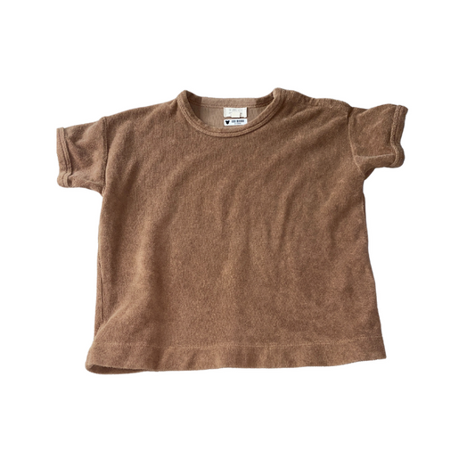 The Simple Folk Boys Brown Short Sleeve Shirt Size: 2T Brown
